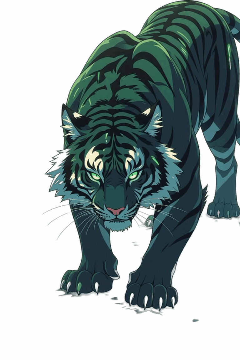 Tiger Front Illustration